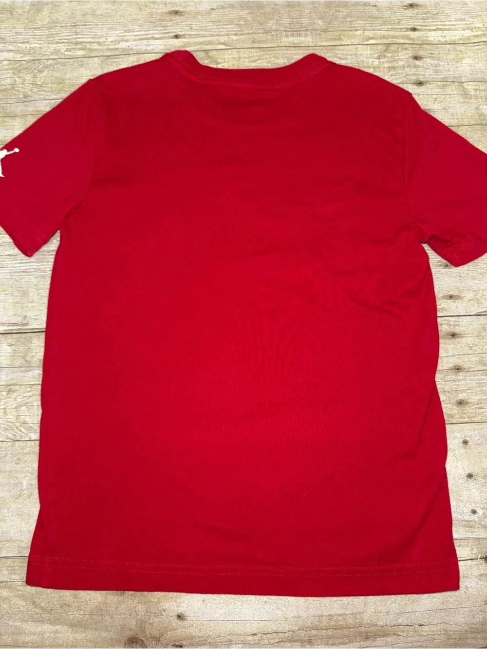 Jordan Red Boys' Small (8-10) Jumpman Logo Tee